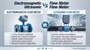 Ultrasonic Flow Meter VS Electromagnetic Flow Meter