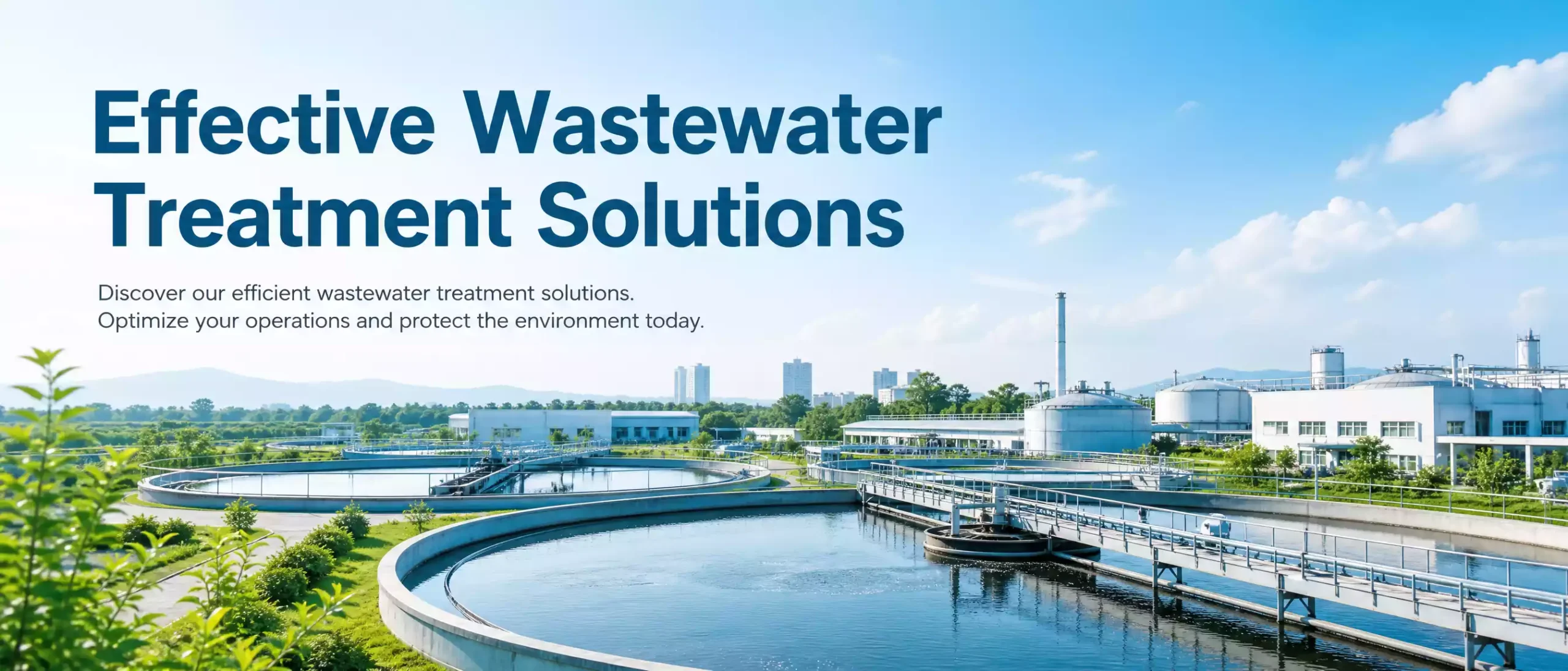 sewage and wastewater treatment plant solution